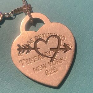 Tiffany & Co. Silver Heart Pendant Necklace